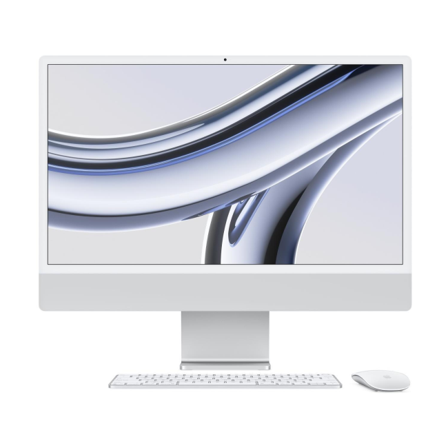 Apple iMac 2023 M3 8 Core CPU 8 Core GPU 8GB 256GB SSD 24 Inch 4.5K All-in-One - Silver