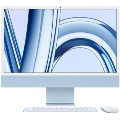 Apple iMac 2023 M3 8 Core CPU 10 Core GPU 8GB 512GB SSD 24 Inch 4.5K All-in-One - Blue