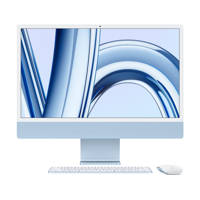 Apple iMac 2023 M3 8 Core CPU 8 Core GPU 8GB 256GB SSD 24 Inch 4.5K All-in-One - Blue