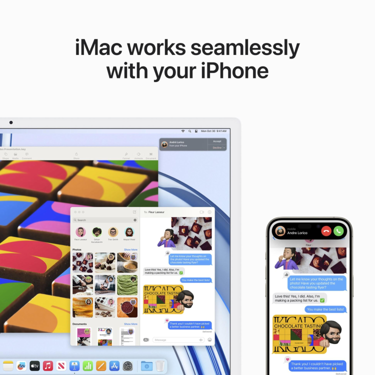 Apple iMac 2023 M3 8GB 256GB SSD 24 Inch 4.5K All-in-One - Blue