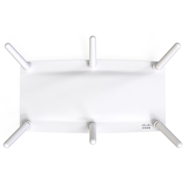 CISCO Meraki MR46E 802.11ax 3.55 Gbit/s Wireless Access Point - 2.40 GHz 5 GHz - MIMO Technology - 1 x Network RJ-45 - 2.5 Gigabit Ethernet - 18 W - Desktop Ceiling Mountable Wall Mountable Rail