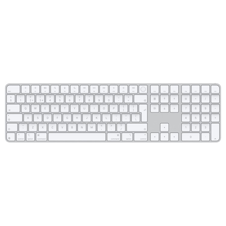 Apple Magic Keyboard with Touch ID and Numeric Keypad for Mac British English Wireless Keyboard White