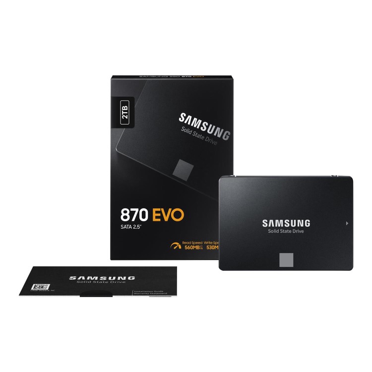Samsung 870 EVO 2TB 2.5 Inch SATA III Internal SSD