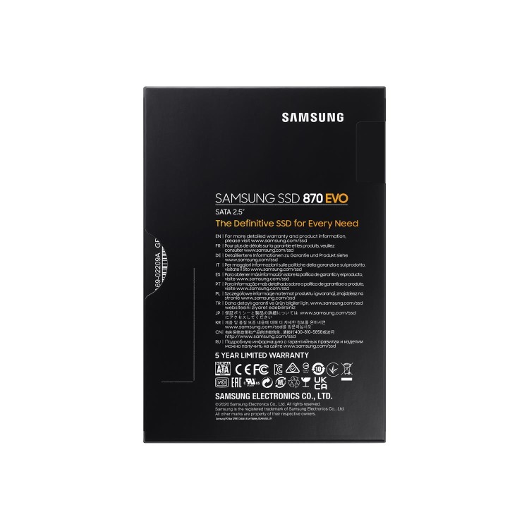 Samsung 870 EVO 2TB 2.5 Inch SATA III Internal SSD