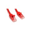 StarTech 3 ft Red Gigabit Snagless RJ45 UTP Cat6 Patch Cable - 3ft Patch Cord