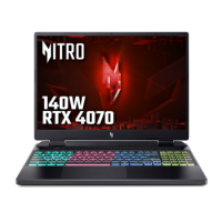 Acer Nitro 16 AMD Ryzen 7 16GB 1TB RTX 4070 165Hz 16 Inch Windows 11 Gaming Laptop