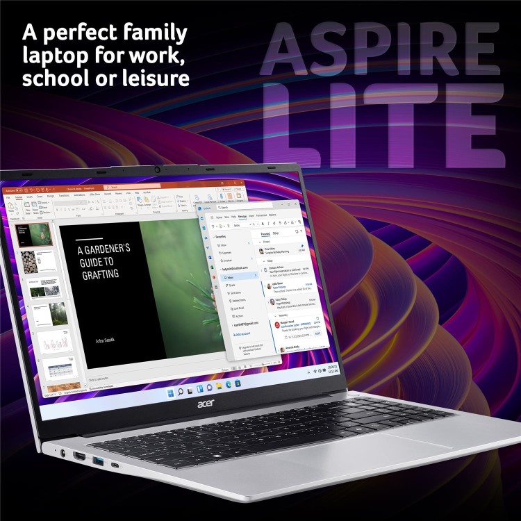 Acer Aspire Lite AMD Ryzen 5 16GB RAM 512GB SSD 15.6 Inch Windows 11 Laptop