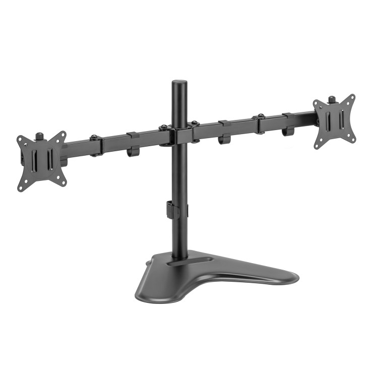 electriQ DUAL Free Standing Monitor Arm For Up to x2 32" Screen
