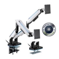 electriQ Premium Gaming Dual Monitor Arms with RGB electriQ Premium Gaming Dual Monitor Arms with RGB