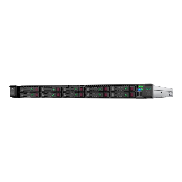 HPE ProLiant DL360 Gen10 Intel Xeon-S 4210 2.2GHz 10c 1P 16GB DDR4 RDIMM P408i-a 2.5 SFF 500W 1U Rack-mountable Server