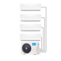 4 Way Multisplit 42000 BTU Inverter Air Conditioner with two 12000 BTU plus two 9000 indoor units to a single outdoor 