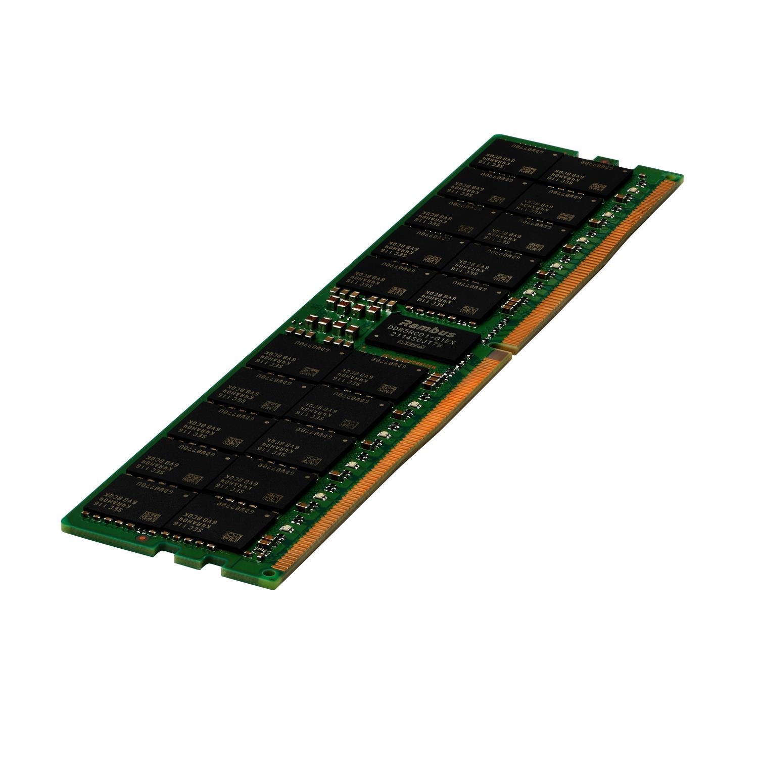 Image of Hewlett Packard HPE SmartMemory - DDR5 - module - 32 GB - DIMM 288-pin - 4800 MHz / PC5-38400 - registered P50311-B21