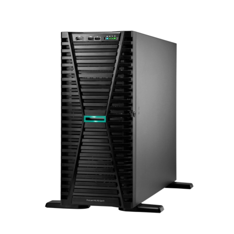 HPE ProLiant ML110 Gen11 Intel Xeon Silver 4510 2.4GHz 12c 64GB RAM 2x480GB HDD 4.5U Tower Server