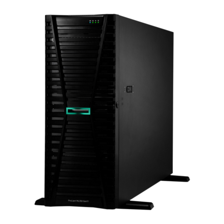 HPE ProLiant ML350 Gen11 Intel Xeon Silver 4510 2.4GHz 12c 64GB RAM 2x960GB SSD 4U Tower Server