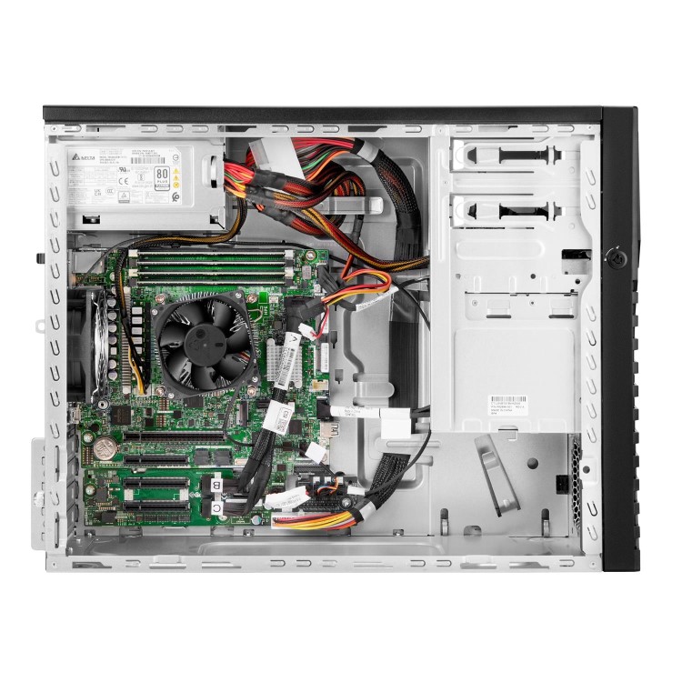 HPE ProLiant ML30 Gen11 Intel Xeon E-2434 Quad-Core 3.40GHz 12MB 32GB 1 x 32GB DDR5 4800B-E UDIMM 2 x 960GB SSD Hot Plug 3.5in Large Form Factor Intel VROC RAID No Optical 800W 3 Year Next Busines