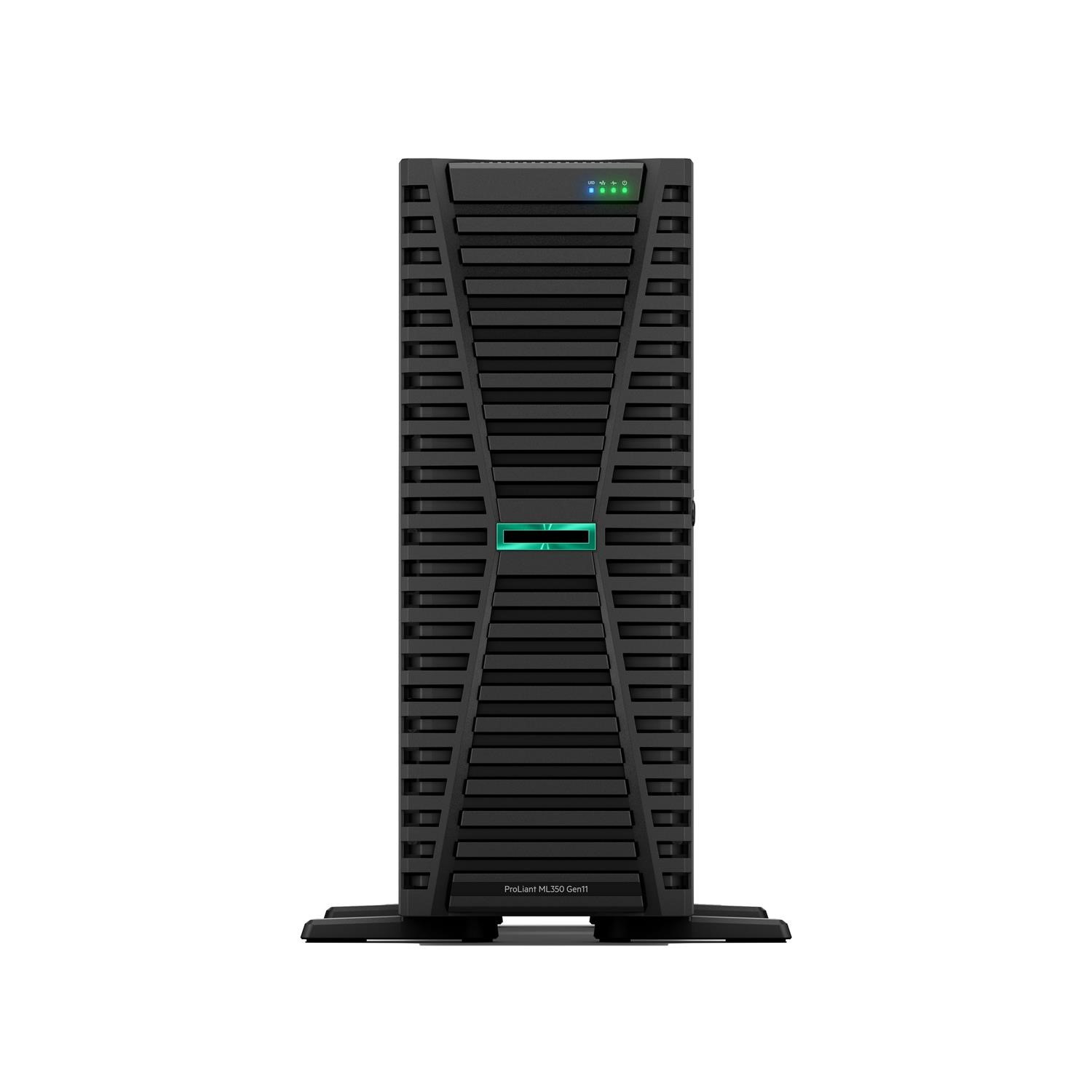 Hewlett Packard Enterprise Black Hpe Proliant Gen11 Ml350 Intel Xeon Silver 4509Y 2.6Ghz 8C 64Gb Ram 2X480gb Ssd 4U Tower Server