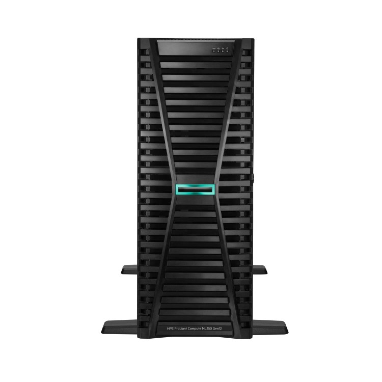 Hewlett Packard HPE ProLiant ML350 Gen12 Intel Xeon 6505P 12-Core 2.20GHz 48MB 32GB 1 x 32GB PC5-6400B RDIMM 2 x 4TB HDD 4 x Hot Plug 3.5in Large Form Factor Low Profile MR408i-o No Optical 2 x 1000W 