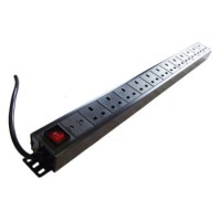 DYNAMODE 6 Way Horizontal 13A Switched 19 INCH PDU with SP 1U Rack Mountable