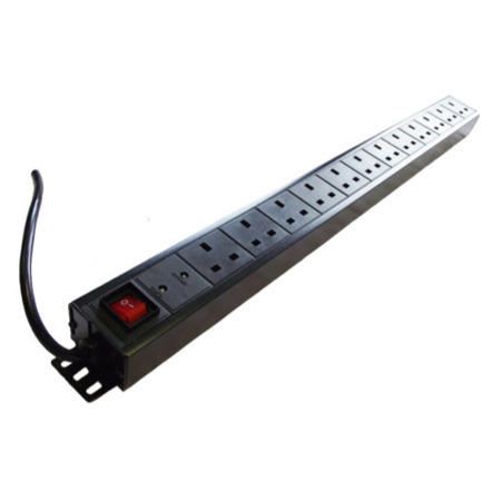 DYNAMODE 6 Way Horizontal 13A Switched 19 INCH PDU with SP 1U Rack Mountable