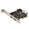 StarTech 2 Port PCI Express PCIe SuperSpeed USB 3.0 Card Adapter with UASP - LP4 Power