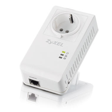 ZYXEL PLA4215 500Mbps Powerline Pass-Thru Gigabit Ethernet Adapter - 2 x Adapter