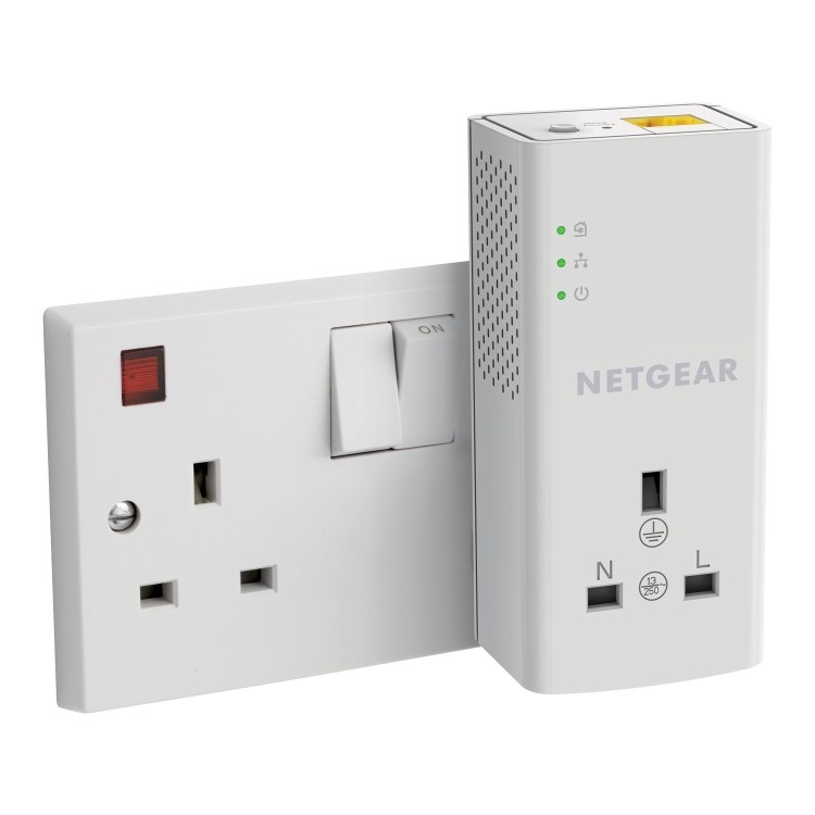 Netgear PLP1000 1000Mbps 1 Port Powerline Adapter - 2 Pack 
