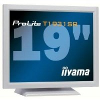 Iiyama T1931SR 19" LCD Touchscreen Monitor 1280x1024 Resolution 200cd/m2 Brightness 900_1 Contrast Ratio 5ms Response Time VGA DVI USB RS232 Interface - White