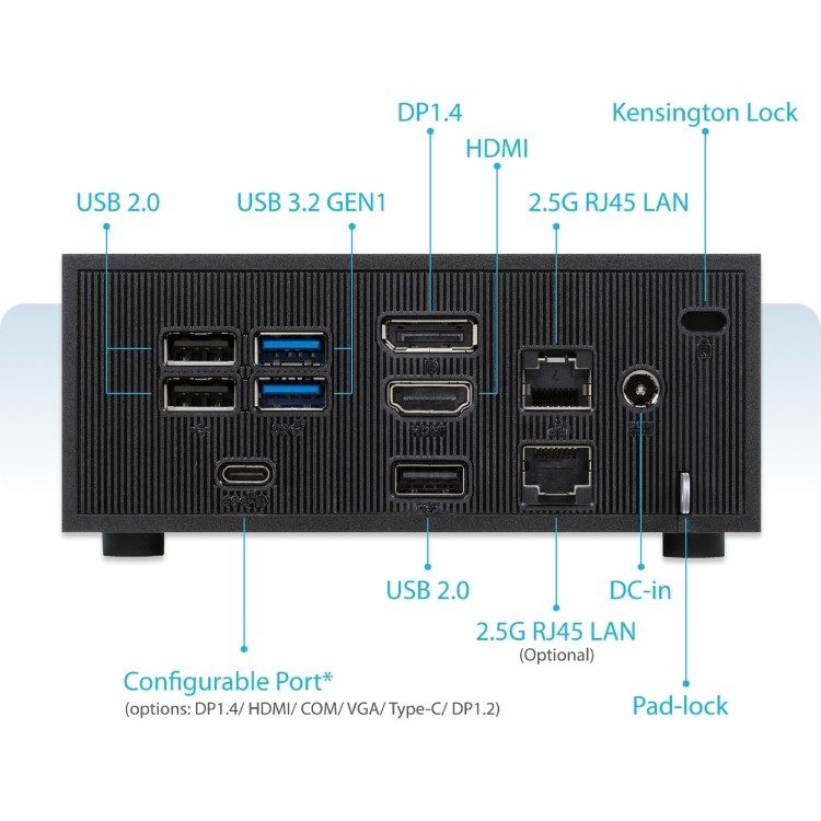 ASUS PN42 Intel N100 Mini Barebone PC