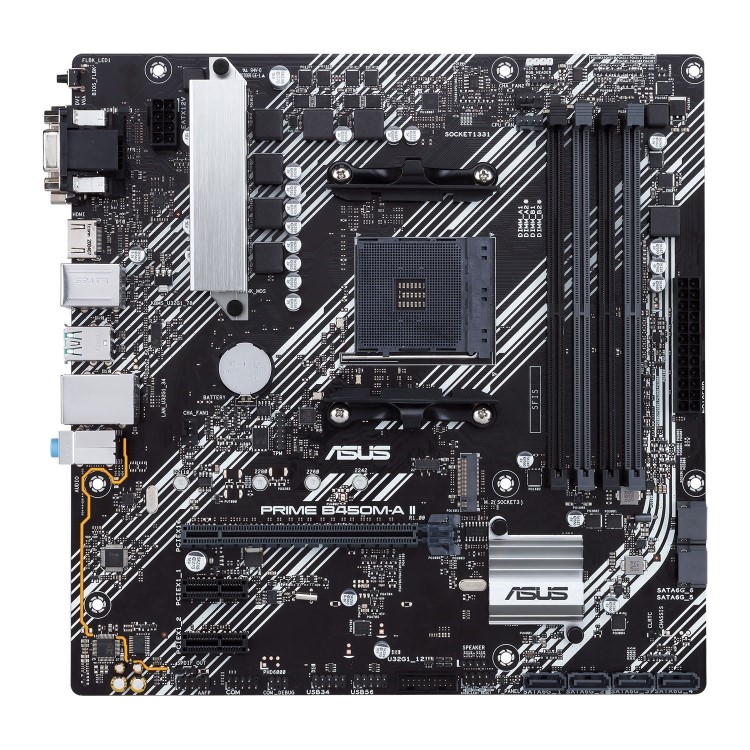 ASUS PRIME B450M-A II AMD B450 AM4 DDR5 Micro ATX Motherboard