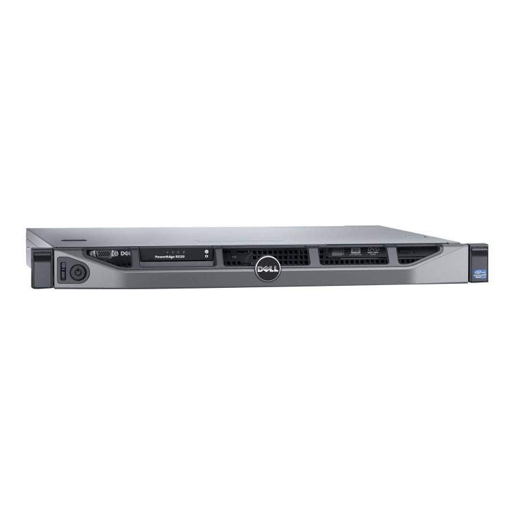 Dell PowerEdge R220 - Server - rack-mountable - 1U - 1-way - 1 x Xeon E3-1220V3 / 3.1 GHz - RAM 8 GB - HDD 1 TB - DVD-Writer - G200eW - GigE - no OS - Monitor _ none