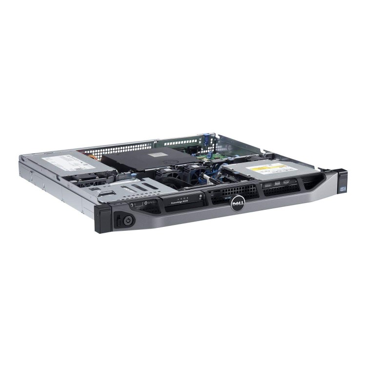 Dell PowerEdge R220 - Server - rack-mountable - 1U - 1-way - 1 x Xeon E3-1220V3 / 3.1 GHz - RAM 8 GB - HDD 1 TB - DVD-Writer - G200eW - GigE - no OS - Monitor _ none