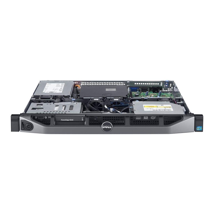 Dell PowerEdge R220 - Server - rack-mountable - 1U - 1-way - 1 x Xeon E3-1220V3 / 3.1 GHz - RAM 8 GB - HDD 1 TB - DVD-Writer - G200eW - GigE - no OS - Monitor _ none