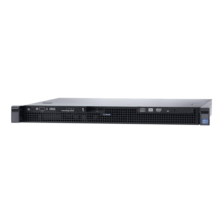 Dell PowerEdge R220 - Server - rack-mountable - 1U - 1-way - 1 x Xeon E3-1220V3 / 3.1 GHz - RAM 8 GB - HDD 1 TB - DVD-Writer - G200eW - GigE - no OS - Monitor _ none