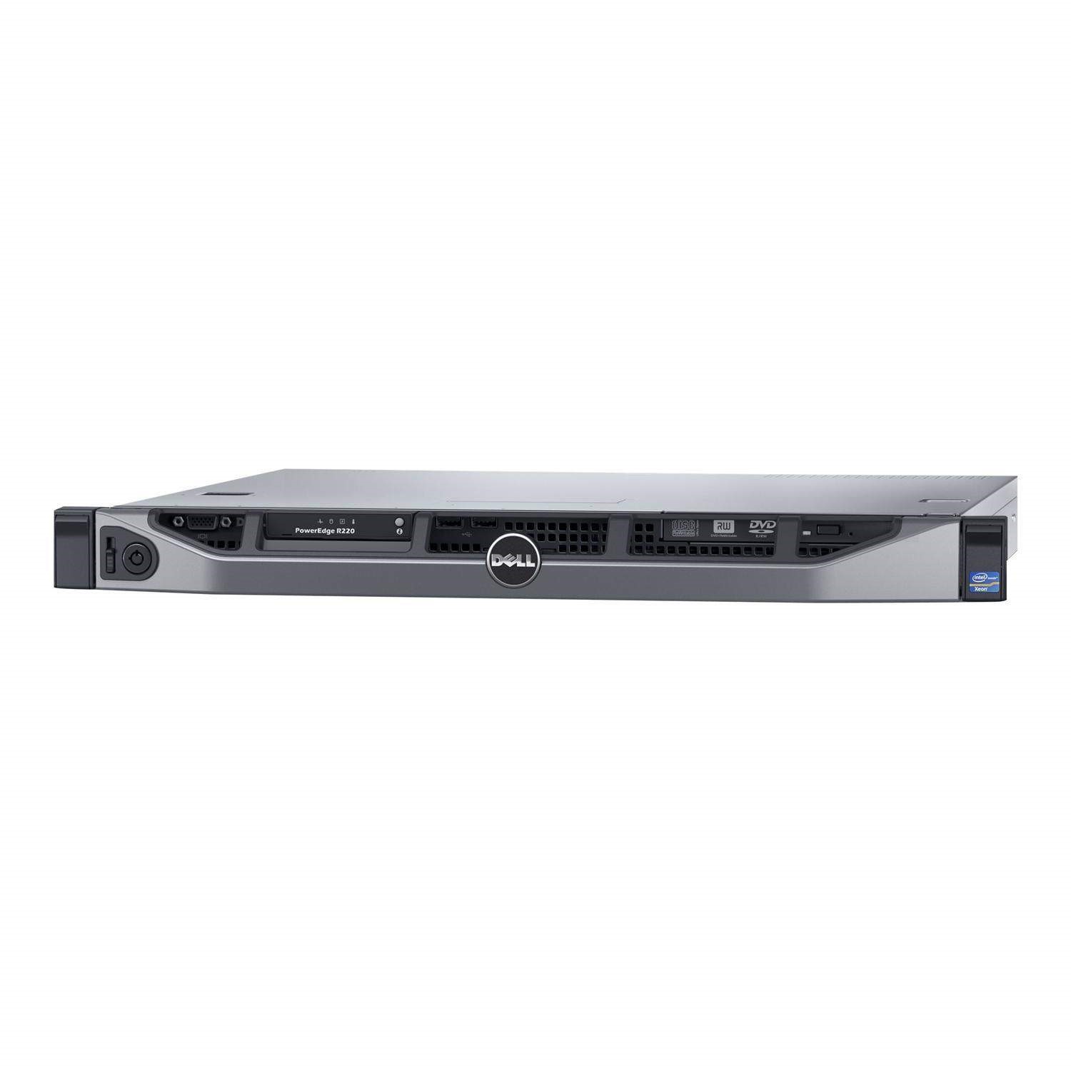 Dell PowerEdge R220 - Server - rack-mountable - 1U - 1-way - 1 x Xeon ...