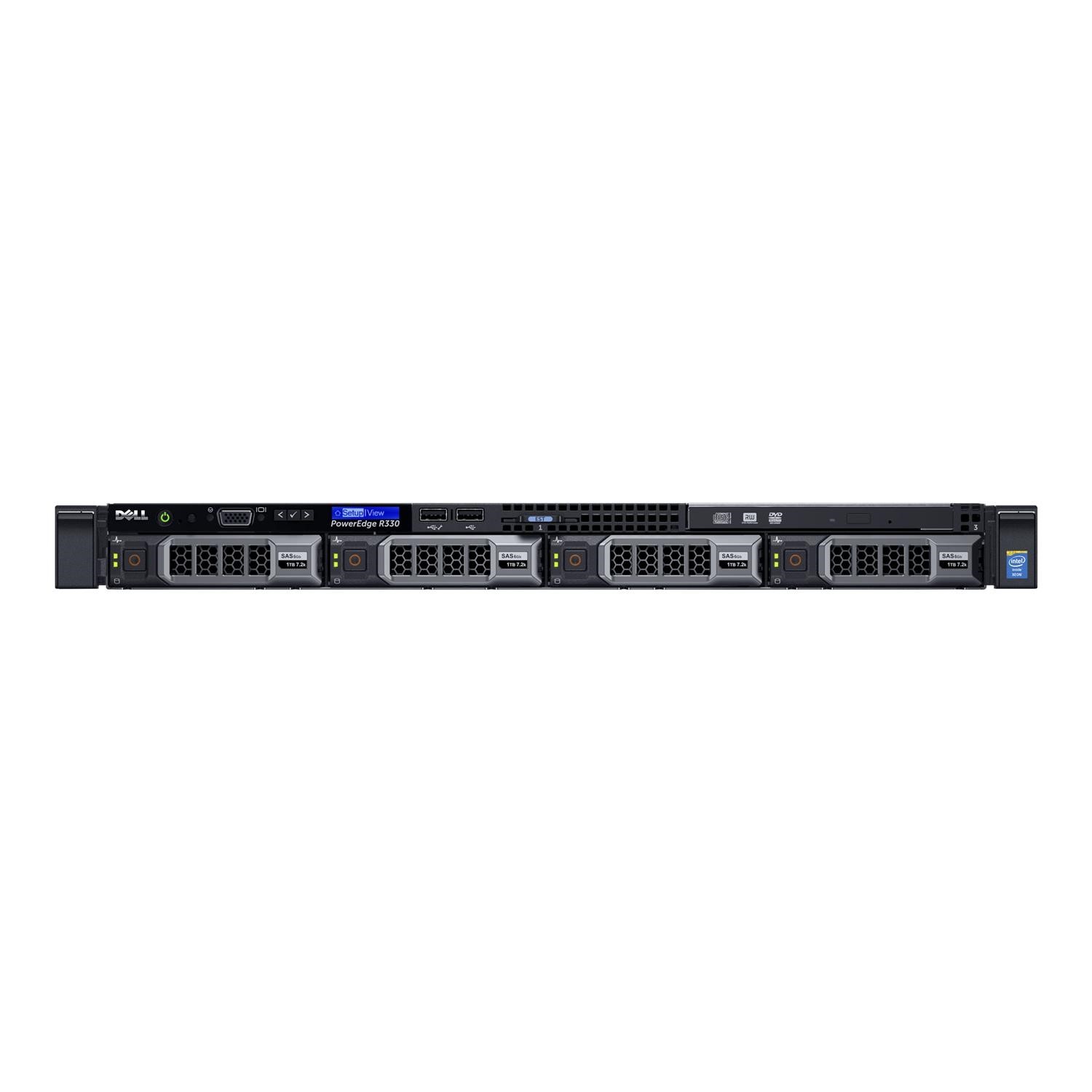 Dell PowerEdge R330 Xeon E3-1240v5 8GB 2x300GB 8x2.5in HotPlug Bezel ...