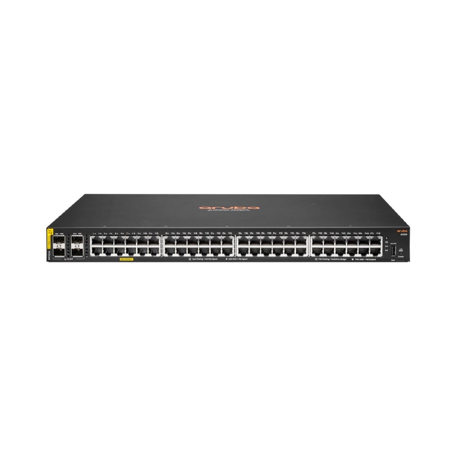Hewlett Packard Grey Hpe Aruba Cx 48-Port Gigabit Ethernet L3 Rack-Mountable Managed Switch