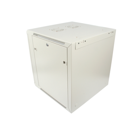 DuraRak 12U Beige Wall Mount Cabinet w/ Vented Glass