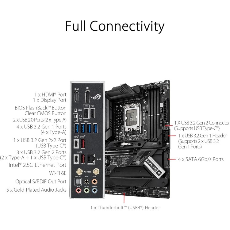 ASUS ROG STRIX Z790-H Gaming Wi-Fi Intel Z790 LGA1700 DDR5 ATX Motherboard