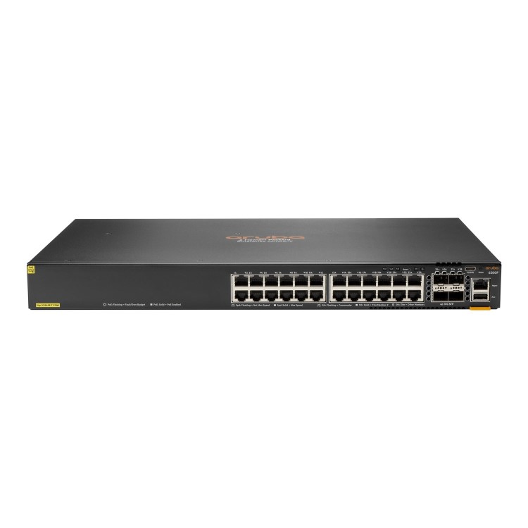 HPE Aruba Networking C-Port 6200F 24G 24-Port Gigabit with SFP L3 Managed Rack-mountable Switch 