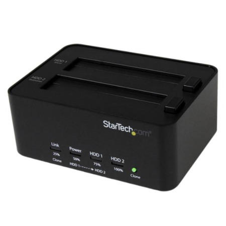 StarTech USB 3.0 to 2.5/3.5" SATA HDD / SSD Duplicator Dock - Standalone Hard Drive / HDD Clone
