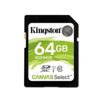 Kingston Canvas Select Plus V10 64GB SD Class 10 UHS-I U3 Flash Card