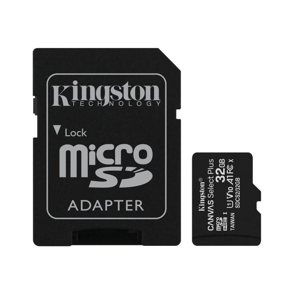 Kingston Canvas Select Plus 32gb Uhs I Micro Sd Memory Card Sd Adapter On Servers Direct