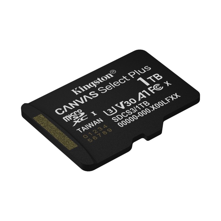 Kingston Canvas Select Plus 1TB microSDXC UHS-I Memory Card + microSD to SD adapter