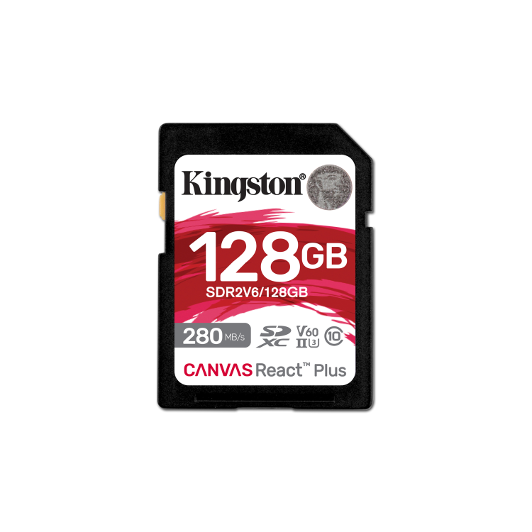 Kingston Canvas React Plus 128GB SDXC Memory Card