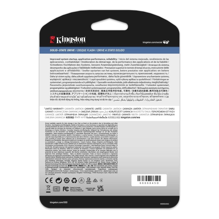 Kingston KTC 480G DC600M Enterprise SSD