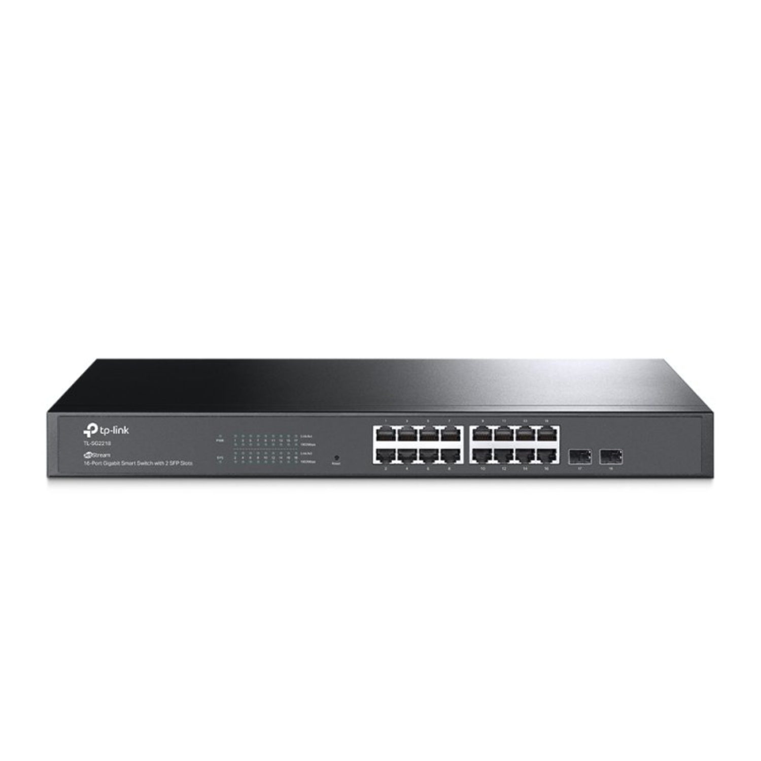 Tp-Link Black Jetstream 16-Port Gigabit Ethernet Non-Poe L2 Rack-Mountable Managed Switch