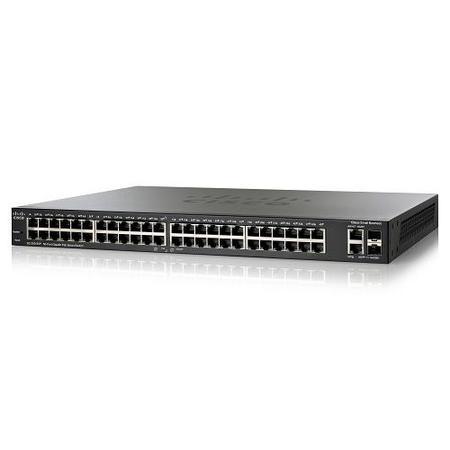 Cisco SG200-50P 48-port 10/100/1000 Gigabit Smart Switch with 2 combo SFPs  POE