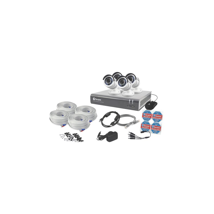 Swann CCTV System - 8 Channel 1080p DVR with 4 x 1080p Cameras & 1TB HDD