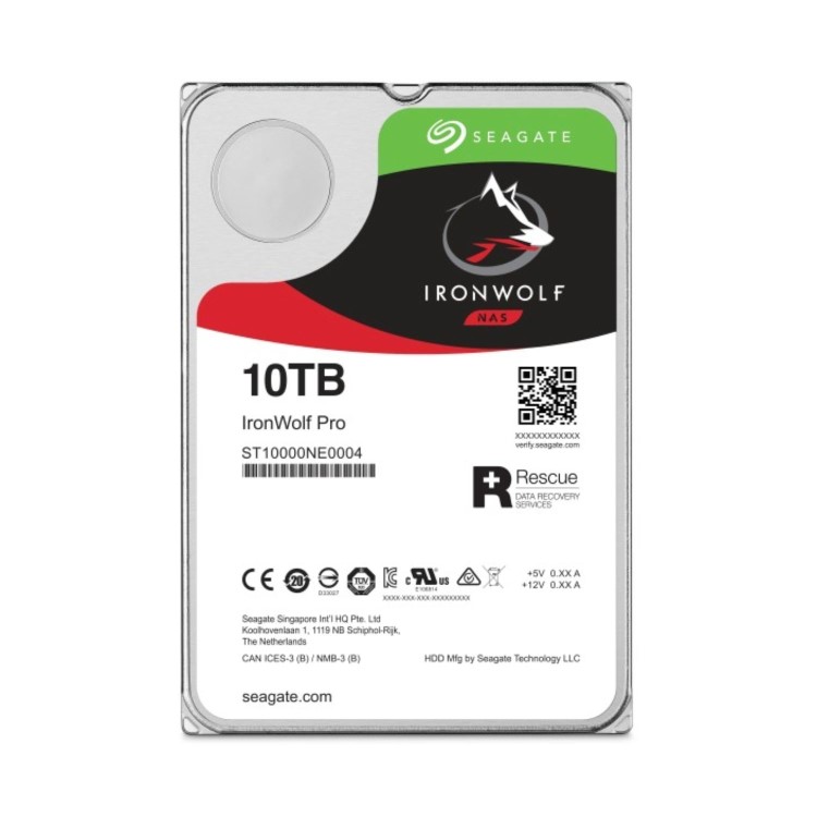Seagate IronWolf Pro 10TB SATA 6 Gb/s 3.5 Inch Internal Hard Drive