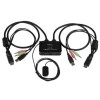 StarTech.com 2 Port USB HDMI&amp;reg; Cable KVM Switch with Audio and Remote Switch – USB Powered